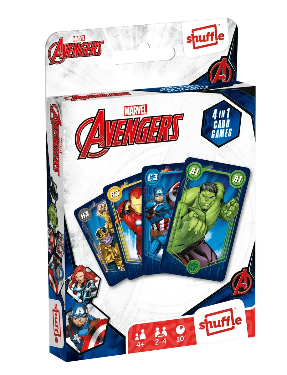 Kāršu spēle Cartamundi Shuffle Marvel Avengers 4-in-1 Photo 4