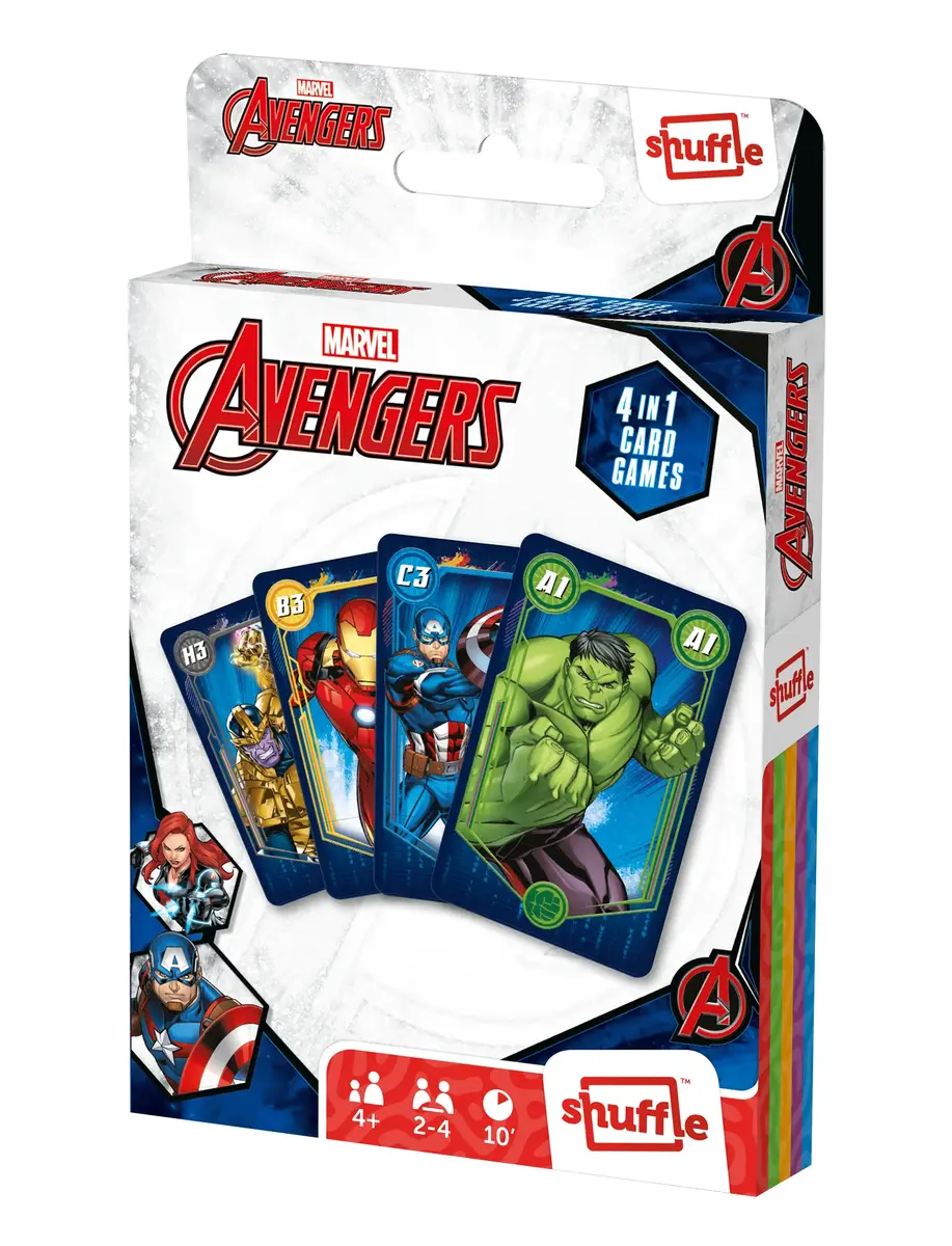 Kāršu spēle Cartamundi Shuffle Marvel Avengers 4-in-1 Photo 5