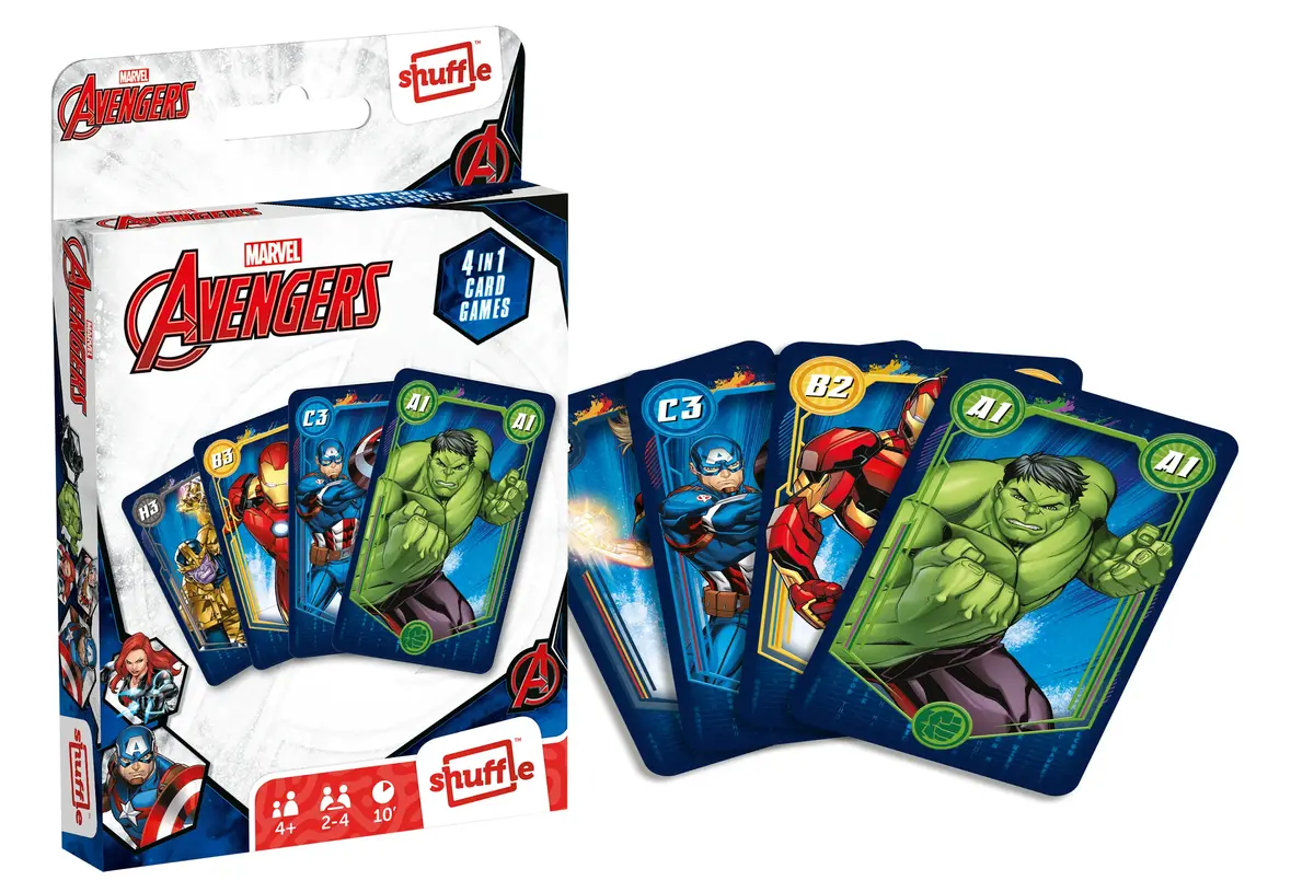 Kāršu spēle Cartamundi Shuffle Marvel Avengers 4-in-1 Photo 7
