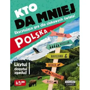 Board Game Edgard Kto da mniej. Polska — family card-based bidding game, Polish theme