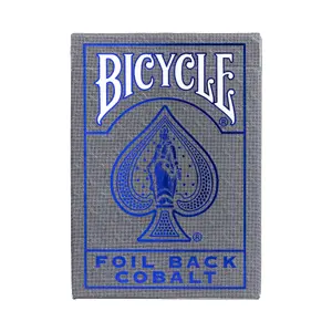 Игральные карты Bicycle METALLUXE COBALT, 56 шт., синий, 1 колода, 65×92×100 мм