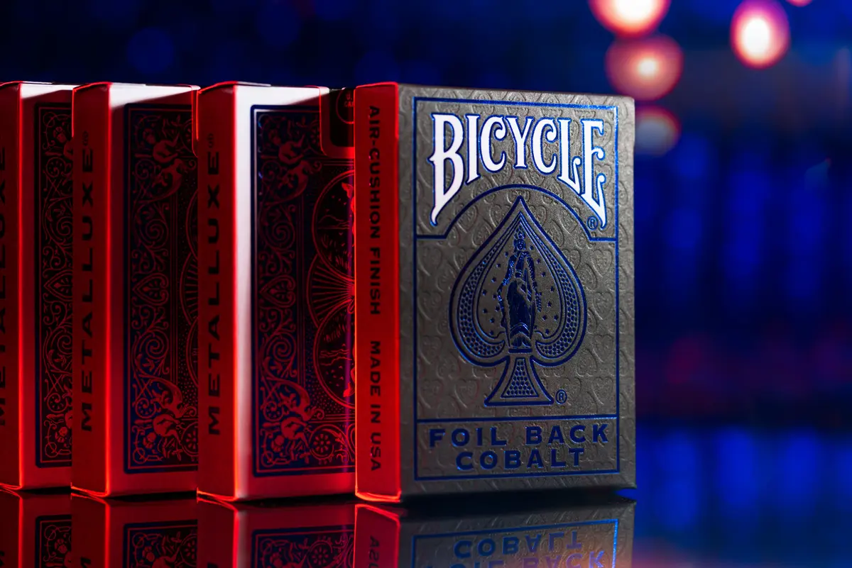 Bicycle METALLUXE COBALT kārtis 56 gab. Photo 3