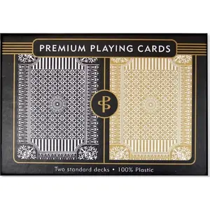 Playing Cards Peter Pauper Press 411668 Black and Gold design, standard deck