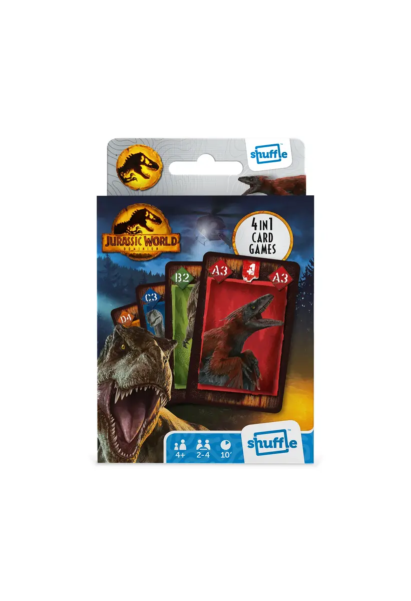 Card Game Cartamundi Shuffle Jurassic World 4-in-1 Photo 7