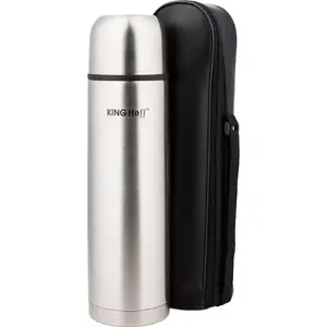 Termoss KingHoff KH-4051 0,35 l sudraba — vakuuma ceļojumu pudele