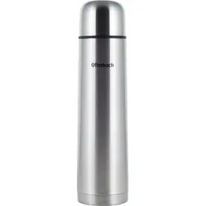 Термос Kamille TERMOS 101307 INOX 1 L — из нержавеющей стали, вакуумный, 1 л