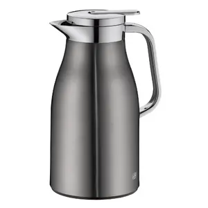 Karafe alfi Skyline 1 L — pelēka/zelta sudraba, 12 h silts / 24 h auksts, 255×133×170 mm