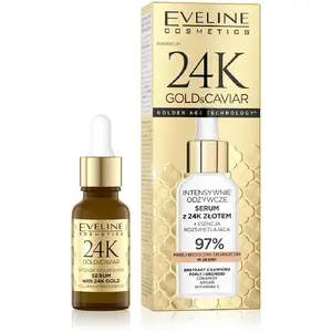Сыворотка для лица Eveline 24K Gold & Caviar Интенсивно питающая 18 мл
