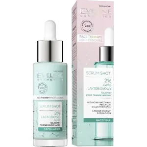 Сыворотка для лица Eveline Serum Shot укрепляющая терапия против покраснений с 2% лактобионовой кислотой, 30 мл