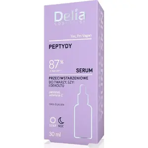 Пептидная антивозрастная сыворотка для лица, шеи и декольте Delia 30 мл