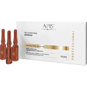 Serum ampoule APIS Depiq Pro System depigmenting with 1% arbutin and 2% brightening complex, 10 x 3 ml