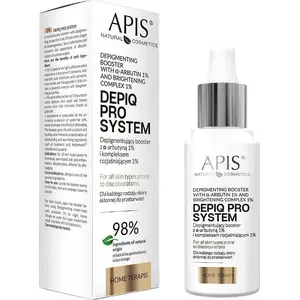 Serum booster APIS Depiq Pro System depigmenting with 1% arbutin and 1% brightening complex, 30 ml
