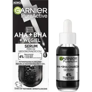 Facial Serum GARNIER Pure Active AHA + BHA + Charcoal 30 ml