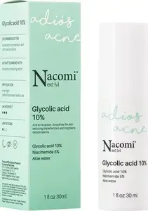 Serum Nacomi Next Level Glycolic Acid 10% — exfoliating facial serum with 10% glycolic acid