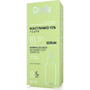 Сыворотка Delia Ниацинамид 10% + Цинк для лица, шеи и декольте 30 мл