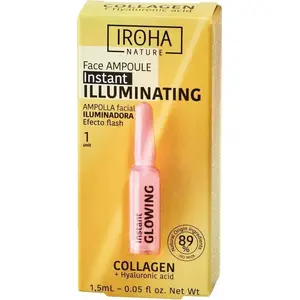 Mirdzuma sejas ampula Iroha Instant Flash ar kolagēnu un hialuronskābi 1,5 ml