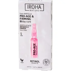 Sejas ampulas iroha Iroha Nature Retinol Pro-Age 5 x 1.5 ml — pret novecošanos, stangrinošas, retinols