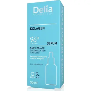 Увлажняющая коллагеновая сыворотка для лица, шеи и декольте Delia 30 мл