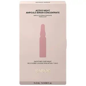 Ampulas koncentrāts Babor Active Night Face, 14 ml, atsvaidzinoša formula blāvai ādai