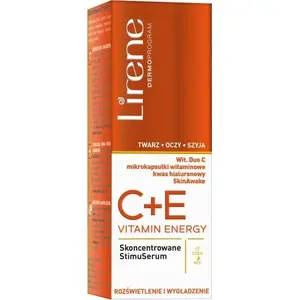 Serum Lirene Vitamin Energy C + E concentrated stimulant for face, neck and eyes 30 ml
