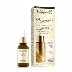 Serums Eveline Golden Ageless lifting 18 ml — sejas liftinga serums, pretgrumbu