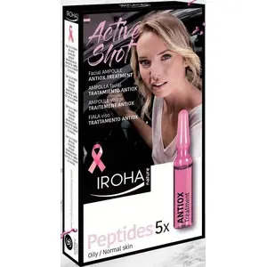 Sērijveida ampulas sejai Iroha Veido Energy Antioxidant Treatment ar peptīdiem 5 x 1,5 ml