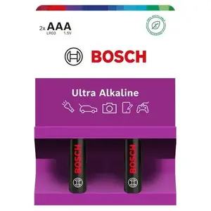 Battery AAA Bosch Ultra Alkaline 1.5V — pack of 2