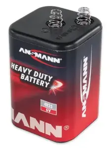 No name Ansmann 1500-0003 single-use 6V zinc-carbon prismatic battery 66×66×115 mm
