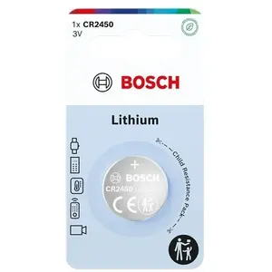Battery Bosch CR2450 lithium coin cell 1 pcs (MPN 09973)