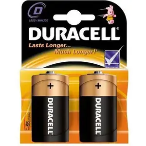 Battery D (R20) Duracell LR20/D/MN1300 — pack of 2 alkaline cells