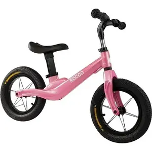 Balanssritenis Lean Bike Rocco rozā — bērnu rāmis pirmajai braukšanas praksei