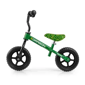 Bērnu skrejritenis milly mally Dragon Green modelis 6345 — bezpedāļu balansiera velosipēds