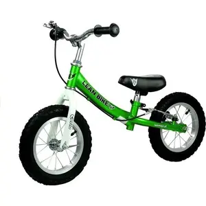Līdzsvara velosipēds LEANToys CARLO 2620, spiešanas tipa, zaļš