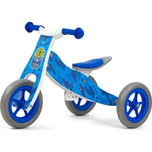 Skrejritenis milly mally Pojazd 2w1 Look Blue Army modelis 3147