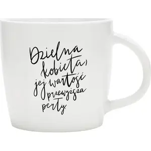 Cup Filiżanka - Dzielna kobieta by Szaron | Ceramic decorative cup