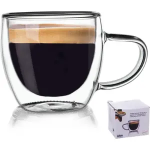 Double-Walled Thermal Glass for Coffee ORION 0.1 L, model 127203