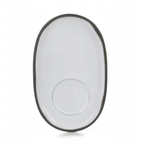Porcelain saucer Revol CARACTERE 13×8 cm - Biała Chmura
