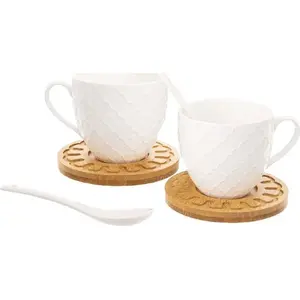 Porcelain cup set ORION 250 ml – set of cups for gift, model 6196-uniw