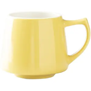 Ceramic cup Origami Aroma 200 ml, yellow