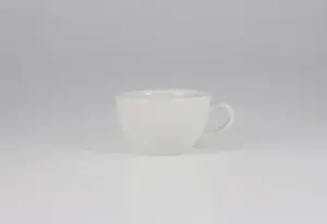 Cup with saucer for coffee or tea, Lubiana Ameryka collection, 350 ml capacity