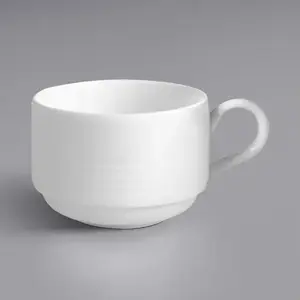 Cup, RAK Rondo low stackable 230 ml — porcelain tea/coffee cup low profile