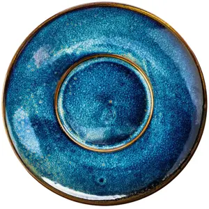 Cup saucer for coffee and soup cup ORION DEEP BLUE Spodek do filiżanki do kawy i bulionówki