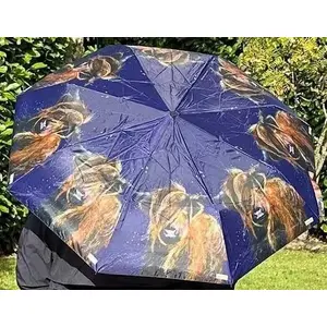 Umbrella Parasolka Krowa — No name — compact folding umbrella, cow pattern