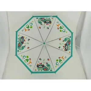 Parasol (transparent) Adar model 501485 with printed mixed patterns