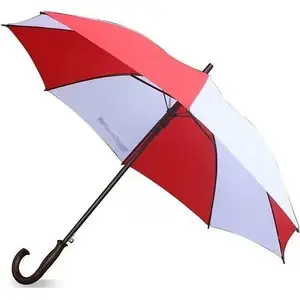 Umbrella (automatic open) Adar — white and red canopy