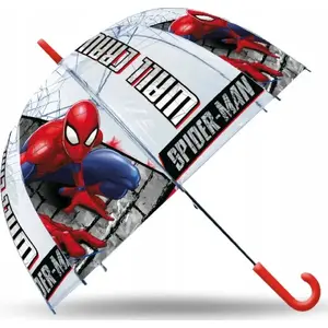 Umbrella Kids Euroswan automatic transparent 48 cm Spiderman SP50024