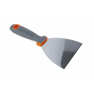 Шпатель-скребок AWTools AW30310BL — ручной скребок для краски и шпаклевки, металлическое лезвие, пластиковая ручка