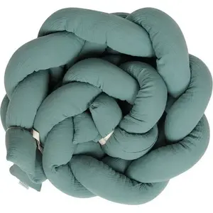 Защитный бортик для кроватки BabyMatex Ochraniacz 30x200 см Warkocz Muslin 34