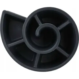 Vilde garden flower pot plastic black spiral 53×43.5×32.5 cm