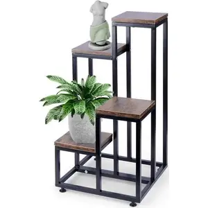 Metal 4-tier plant stand Vilde Kwietnik 69 cm, metal garden shelf, indoor/outdoor